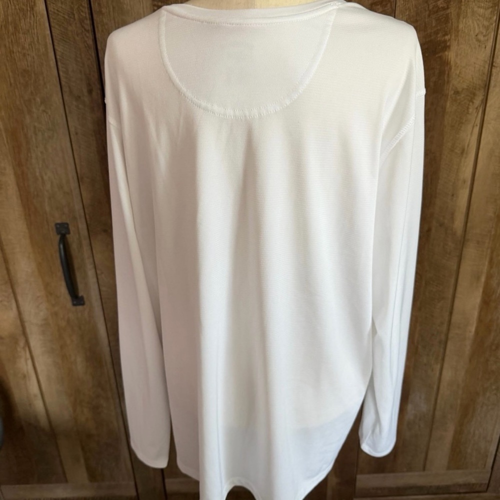 Reel Legends Pure White Long Sleeve Tee - Picture 2 of 6